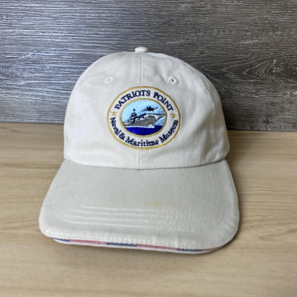 Patriots Point Naval Maritime Museum‎ Hat Cap Strap Back Charter Member Mens